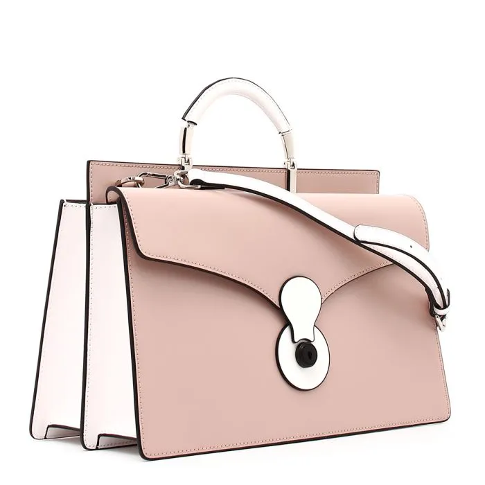 BORSA GRANDE GALILEO BIANCO/ROSA BIANCO/ROSA