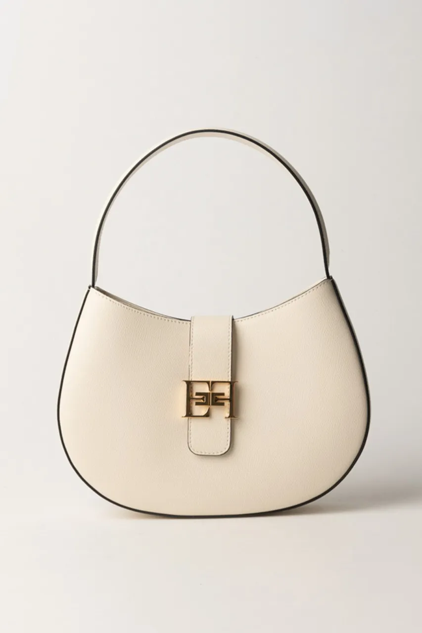 Borsa hobo grande con logo Burro