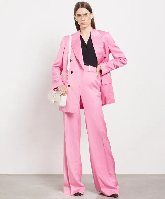 Tom Ford Pantaloni a zampa rosa PAW506FAX1016