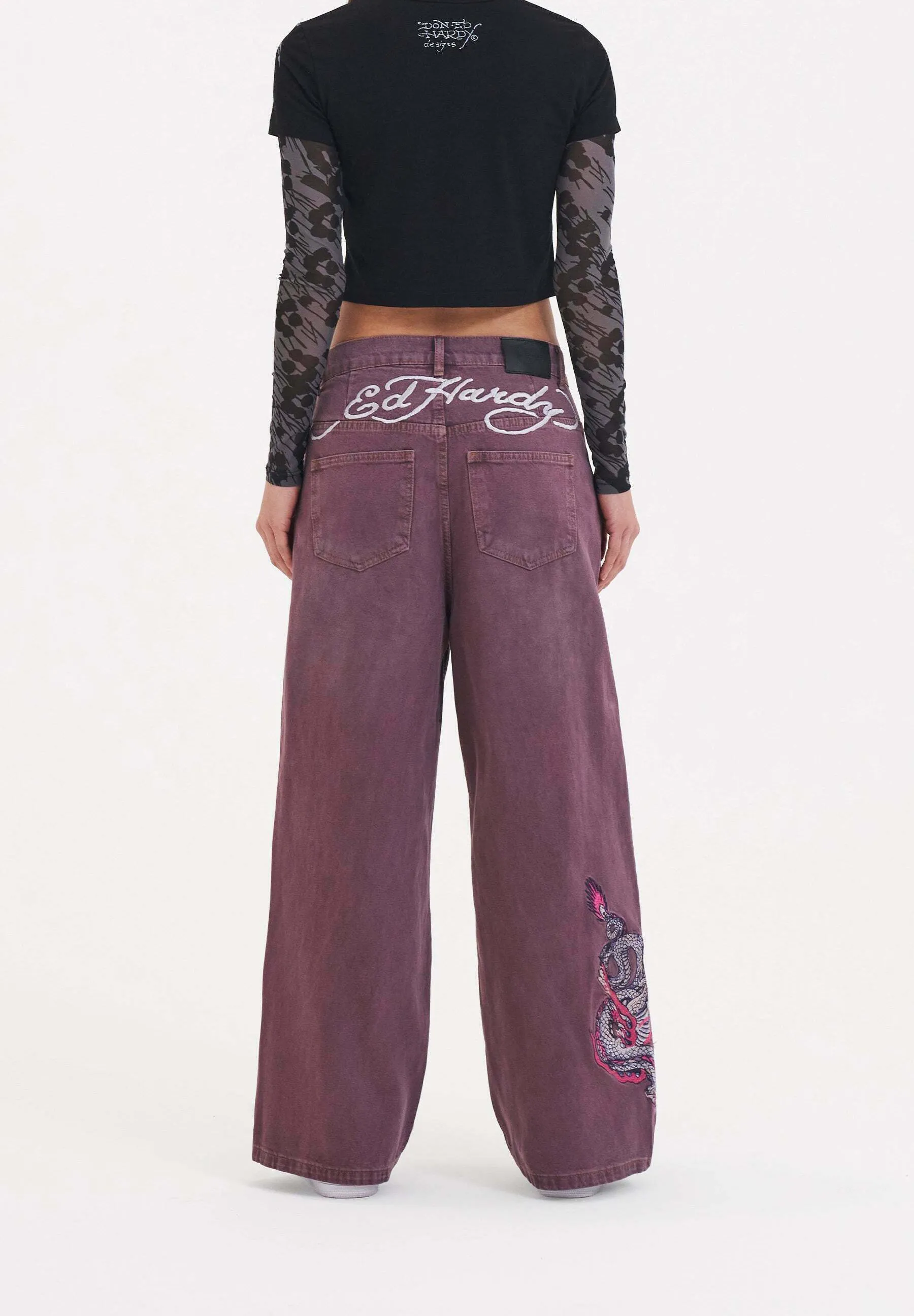 TWISTED DRAGON XTRA OVERSIZED - Jeans a zampa